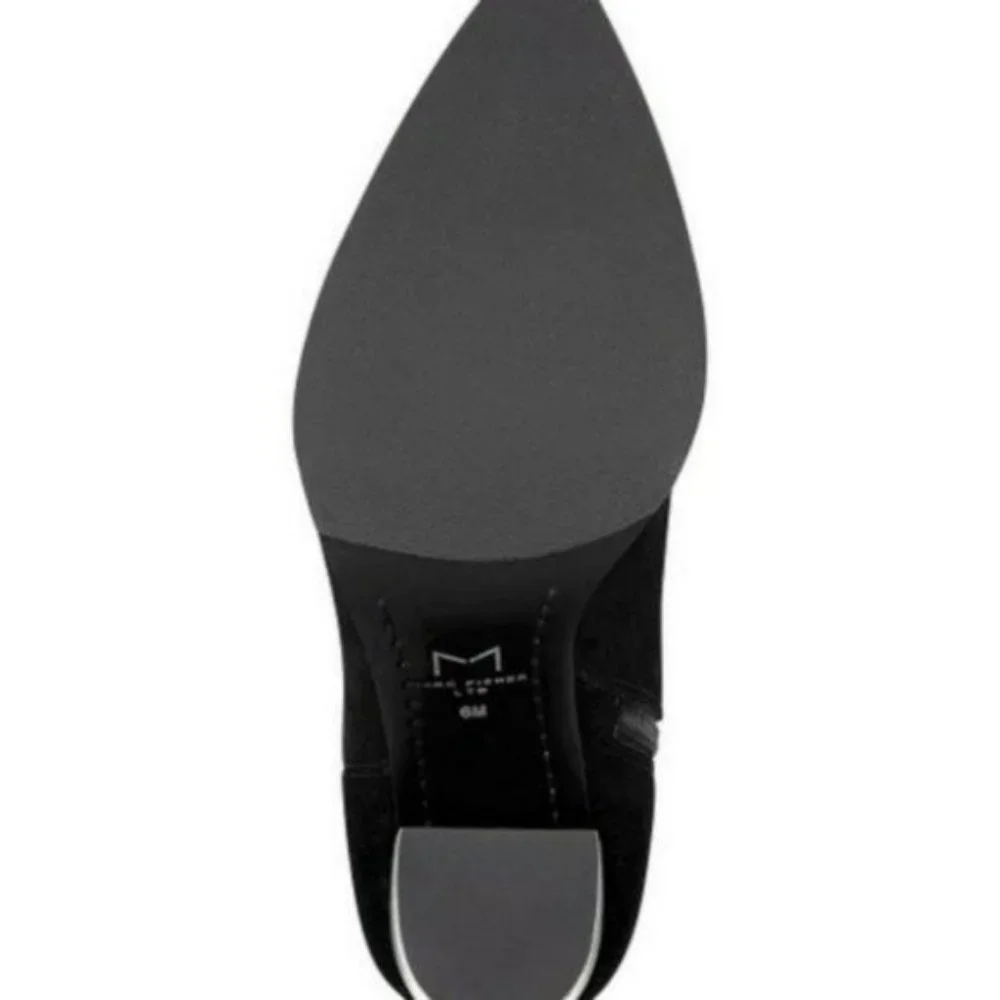 Marc Fisher LTD Giana Black Suede Booties - Picture 2 of 8